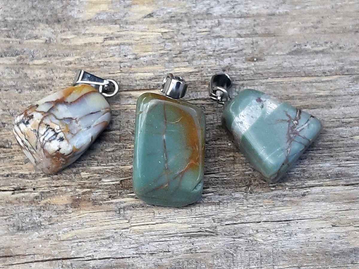 Edelsteen Jaspis Picasso hanger